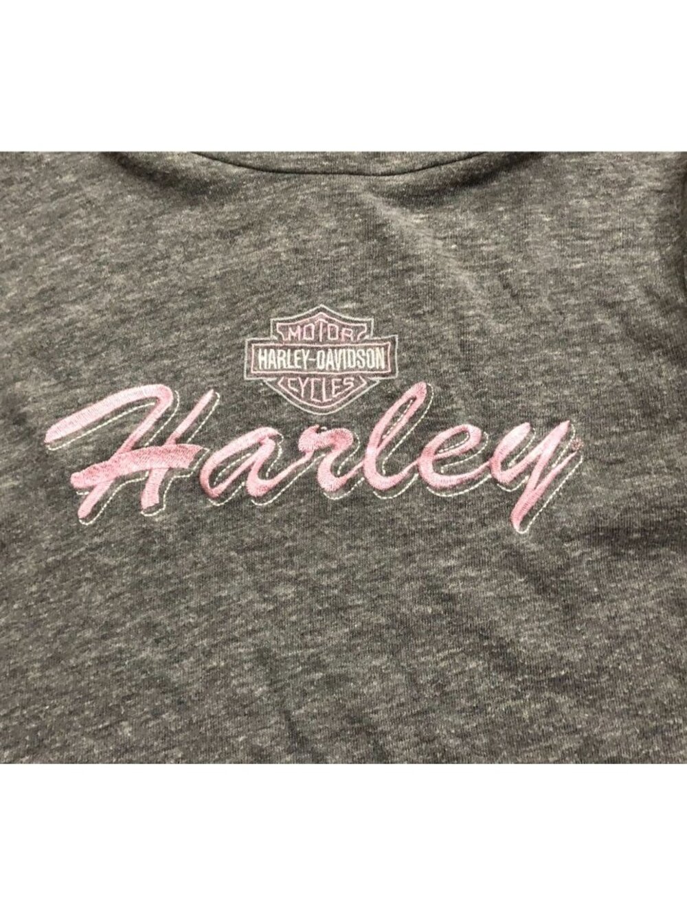 Harley-Davidson Womens Medium Gray Long Sleeve Turtle Neck Shirt - Picture 4 of 7